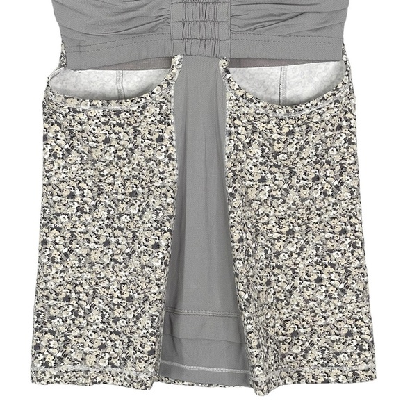 Lululemon Top Womens 4 Floral Tone It Tank Performance Gym Activewear Work Out - Picture 6 of 7